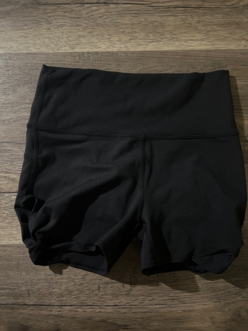 Fabletics Black High-Rise Bike Shorts